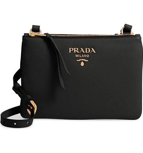 vitello daino leather crossbody bag prada|prada daino shopper tote bag.